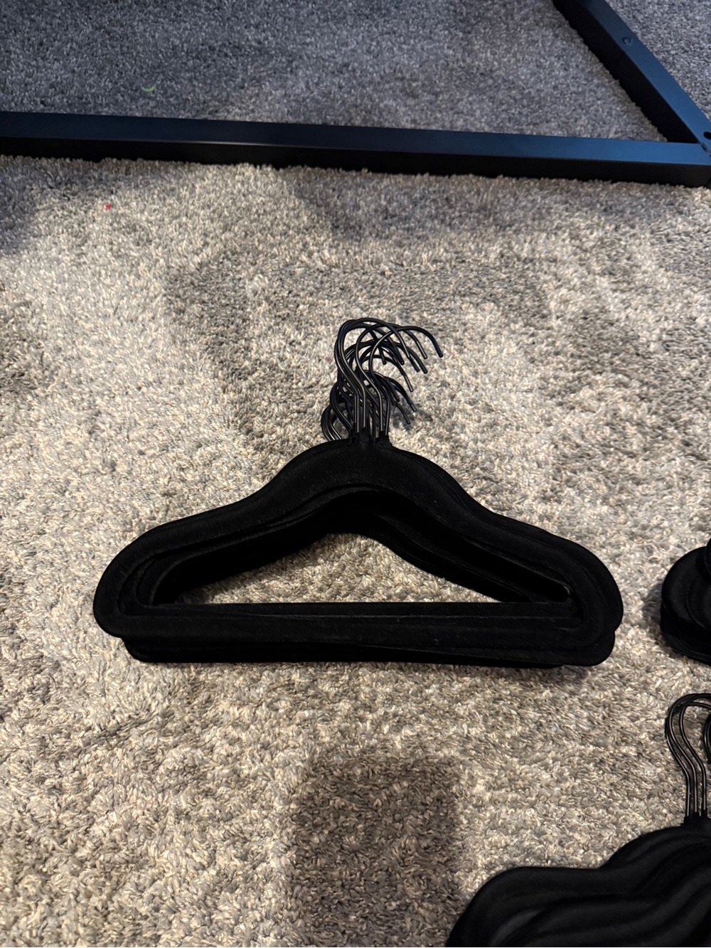 88 Black Velvet Kids Hangers - Non-Slip Hangers
